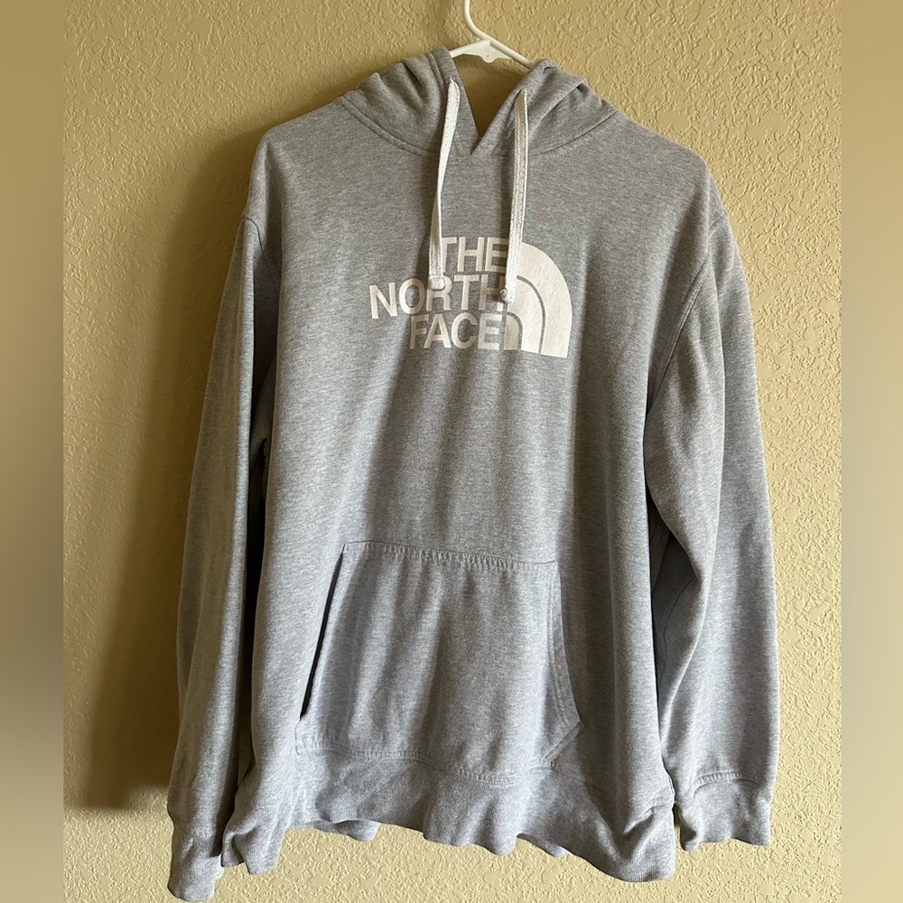 The north face grey hoodie men’s size xl